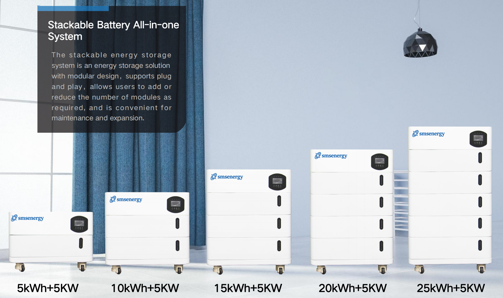 Stackable Battery 10KW Inverter All-in-one System